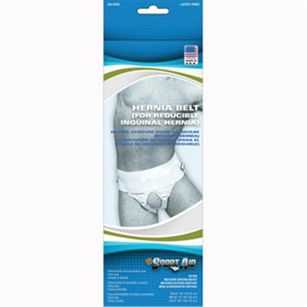 Scott Specialties Sport-Aid Hernia Belt, White - Medium Scott-Specialties-SA1500-WHI-MD-EA